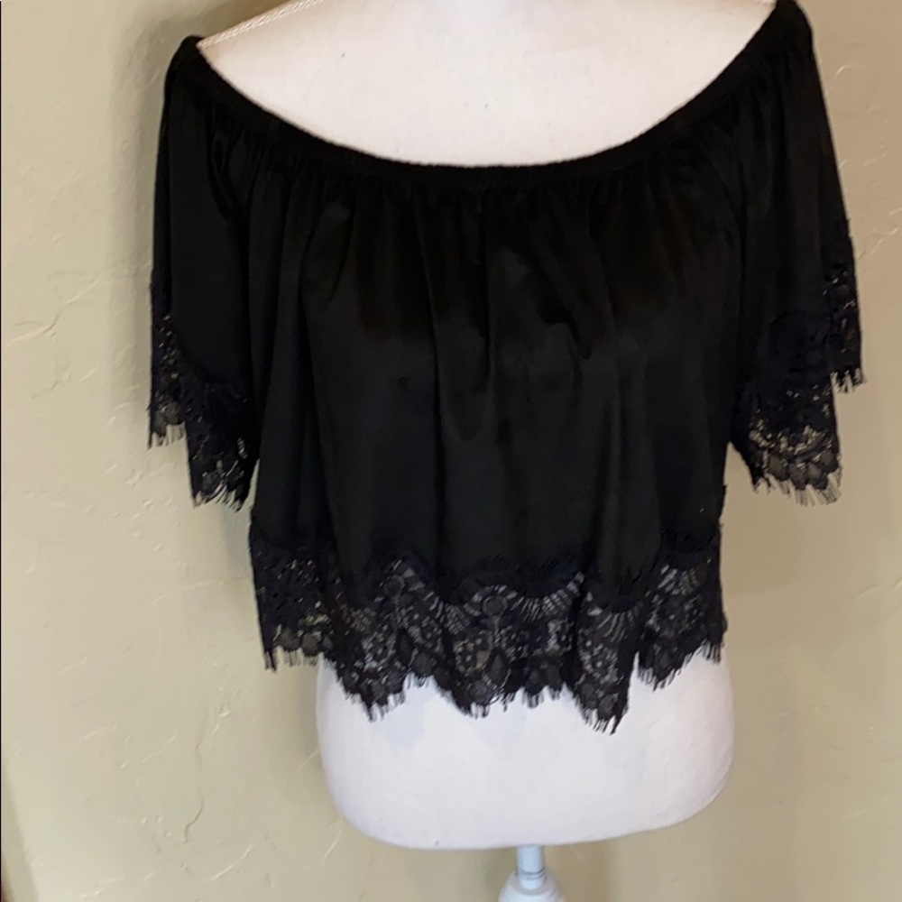 Off the shoulder crop top